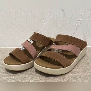 Keen Ellecity Toasted Coconut & Fawn Slide Size 8.5  NWOB